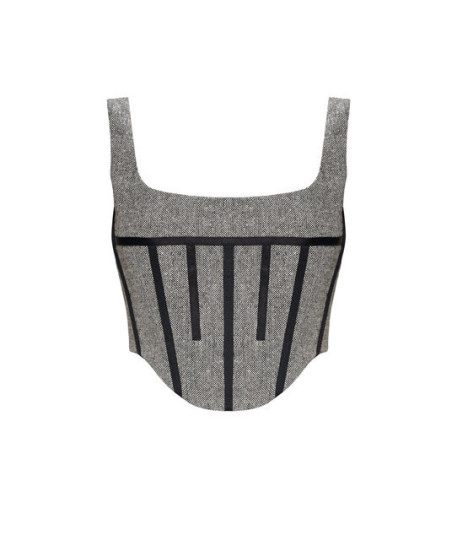 Corset BLACK TWEED