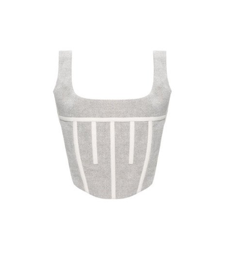 Corset WHITE TWEED