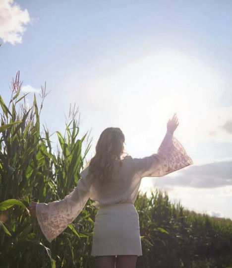 Linen embroidered shirt GANUSYA